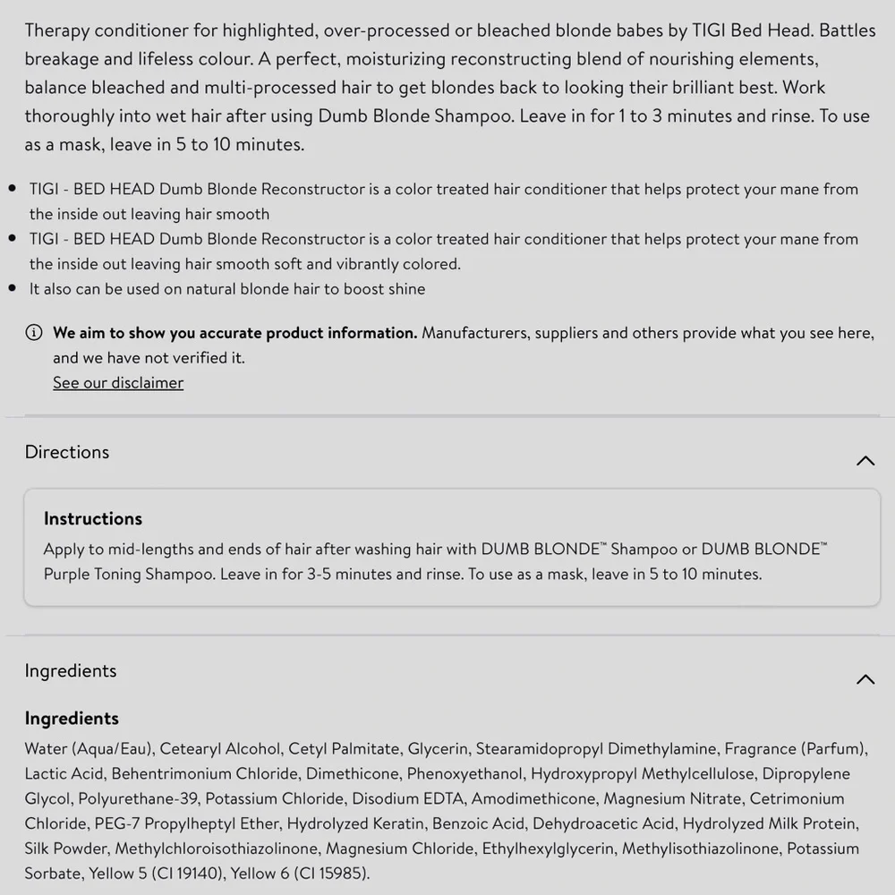 2 New TIGI Bed Head Conditioners - Picture 6 of 8